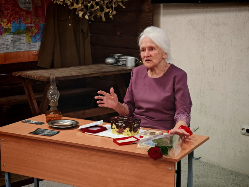 Встреча с жительницей блокадного Ленинграда.