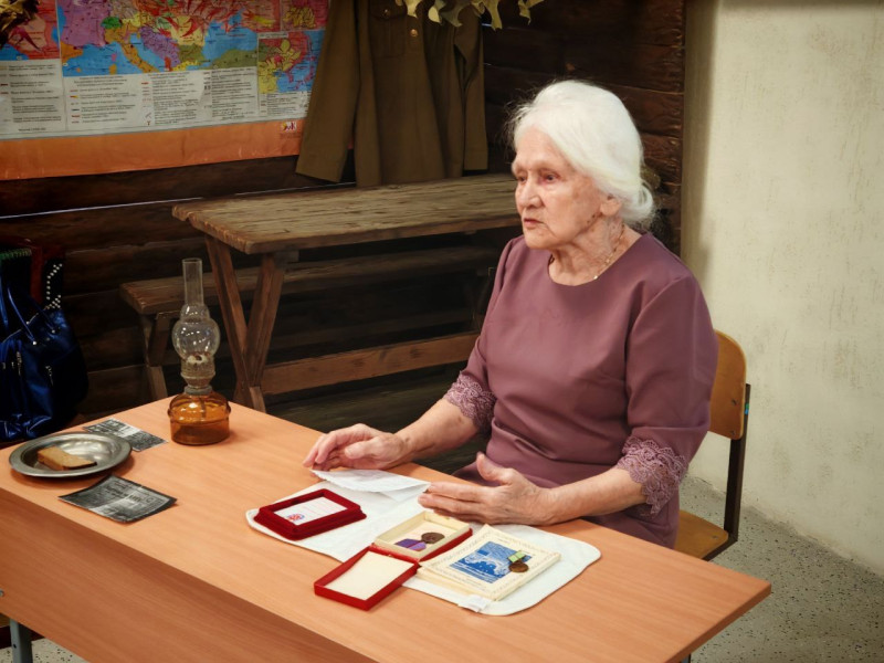 Встреча с жительницей блокадного Ленинграда.